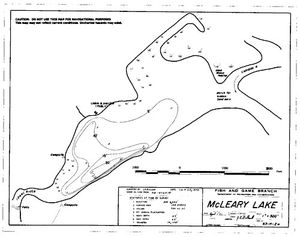 Contour map for MCLEARY LAKE, British Columbia