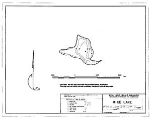 Contour map for MIKE LAKE, British Columbia