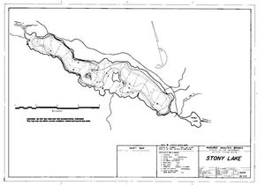 Contour map for STONY LAKE, British Columbia