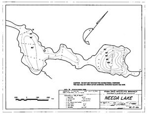 Contour map for NEEDA LAKE, British Columbia