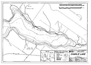 Contour map for CHARLIE LAKE, British Columbia