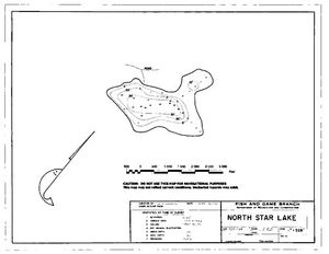 Contour map for NORTH STAR LAKE, British Columbia