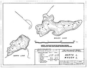 Contour map for WAUGH LAKE, British Columbia