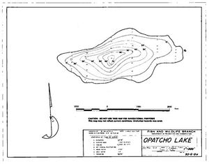 Contour map for OPATCHO LAKE, British Columbia
