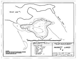 Contour map for PARROTT LAKES, British Columbia