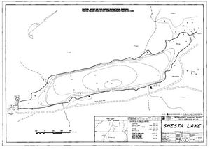 Contour map for SHESTA LAKE, British Columbia