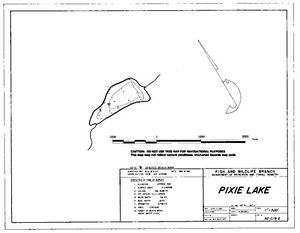 Contour map for PIXIE LAKE, British Columbia