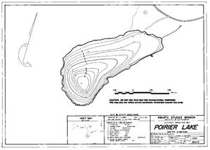Contour map for POIRIER LAKE, British Columbia