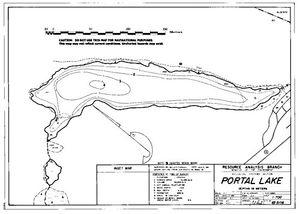 Contour map for PORTAL LAKE, British Columbia