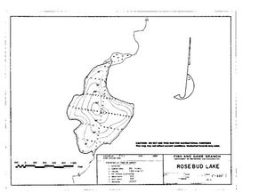 Contour map for ROSEBUD LAKE, British Columbia