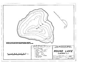 Contour map for ROUND LAKE, British Columbia