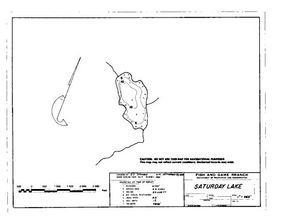 Contour map for SATURDAY LAKE, British Columbia