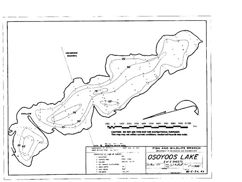 Osoyoos Lake Depth Chart