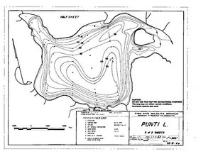 Contour map for PUNTZI LAKE, British Columbia
