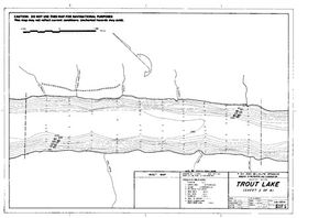 Contour map for Horsefly Creek, British Columbia
