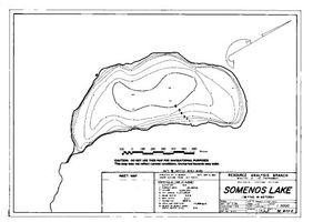 Contour map for SOMENOS LAKE, British Columbia
