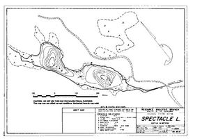 Contour map for SPECTACLE LAKE, British Columbia