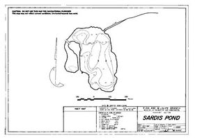 Contour map for SARDIS POND, British Columbia