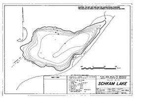 Contour map for SCHKAM LAKE, British Columbia