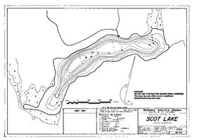 Contour map for SCOT LAKE, British Columbia