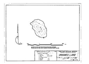 Contour map for SQUARE LAKE, British Columbia