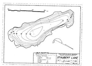 Contour map for STAUBERT LAKE, British Columbia