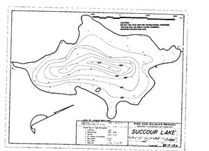 Contour map for SUCCOUR LAKE, British Columbia