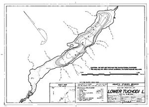 Contour map for TUCHODI LAKES, British Columbia
