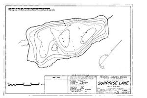 Contour map for SURPRISE LAKE, British Columbia