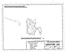 Contour map for Surveyors Lakes, British Columbia