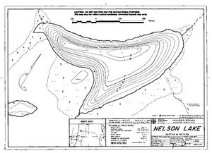 Contour map for NELSON LAKE, British Columbia
