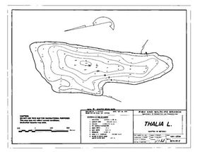 Contour map for THALIA LAKE, British Columbia