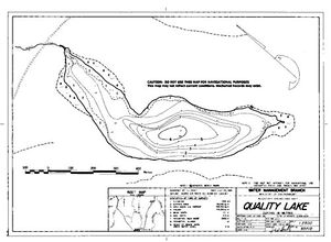 Contour map for QUALITY LAKE, British Columbia
