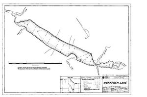 Contour map for WOKKPASH LAKE, British Columbia
