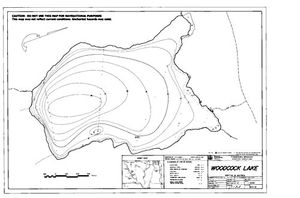 Contour map for WOODCOCK LAKE, British Columbia