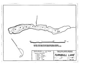 Contour map for TURNBULL LAKE, British Columbia