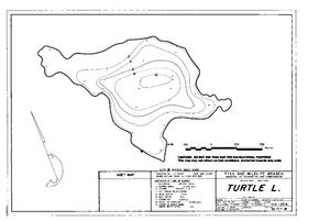 Contour map for TURTLE LAKE, British Columbia