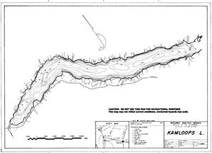 Contour map for KAMLOOPS LAKE, British Columbia