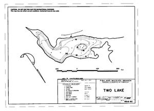 Contour map for TWO LAKE, British Columbia