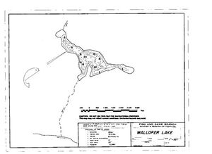 Contour map for WALLOPER LAKE, British Columbia