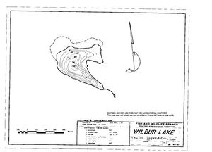 Contour map for WILBUR LAKE, British Columbia