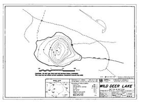 Contour map for WILD DEER LAKE, British Columbia