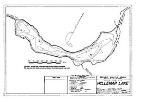 Contour map for Puntledge River, British Columbia