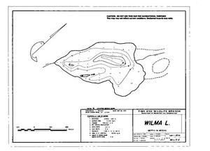 Contour map for Vernon Creek, British Columbia