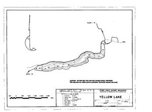 Contour map for YELLOW LAKE, British Columbia