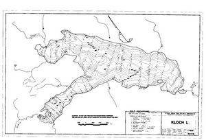 Contour map for KLOCH LAKE, British Columbia