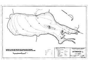 Contour map for KITWANCOOL LAKE, British Columbia