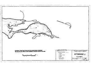 Contour map for KITWANCOOL LAKE, British Columbia