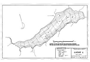Contour map for LUCAS LAKE, British Columbia