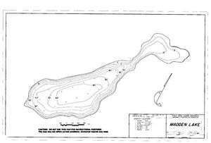 Contour map for MADDEN LAKE, British Columbia